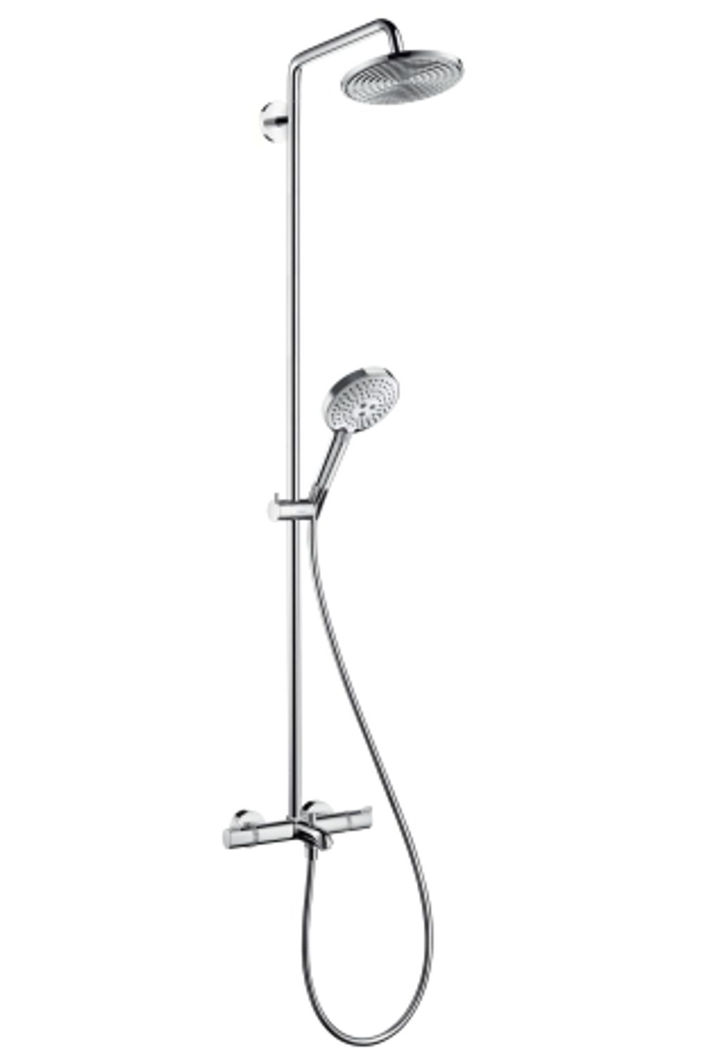 https://raleo.de:443/files/img/11eeea254368b85092906bba4399b90c/size_l/Hansgrohe-HG-Showerpipe-Raindance-Select-Wanne-chr-Kopfbrause-Raindance-Air-1jet-240mm-27117000 gallery number 1